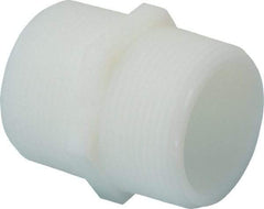 Green Leaf - 1-1/2" Nylon Plastic Pipe Hex Nipple - MIPT x MIPT End Connections - Americas Industrial Supply