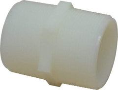 Green Leaf - 2" Nylon Plastic Pipe Hex Nipple - MIPT x MIPT End Connections - Americas Industrial Supply