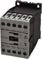 Eaton Cutler-Hammer - 3 Pole, 24 to 27 Coil VDC, 20 Amp, Nonreversible Open Enclosure IEC Contactor - 1 Phase hp: 0.25 at 115 V, 0.75 at 200 V, 1 at 230 V, 3 Phase hp: 1.5 at 200 V, 2 at 230 V, 3 at 460 V, 5 at 575 V, 7 Amp Inductive Load Rating Listed - Americas Industrial Supply