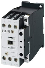 Eaton Cutler-Hammer - 3 Pole, 24 Coil VAC, 18 Amp, Nonreversible Open Enclosure IEC Contactor - 1 Phase hp: 2 at 115 V, 2 at 200 V, 3 at 230 V, 3 Phase hp: 10 at 460 V, 15 at 575 V, 5 at 200 V, 5 at 230 V, 18 Amp Inductive Load Rating Listed - Americas Industrial Supply