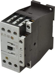 Eaton Cutler-Hammer - 3 Pole, 24 to 27 Coil VDC, 40 Amp, Nonreversible Open Enclosure IEC Contactor - 1 Phase hp: 2 at 115 V, 3 at 200 V, 5 at 230 V, 3 Phase hp: 10 at 230 V, 15 at 460 V, 20 at 575 V, 7.5 at 200 V, 25 Amp Inductive Load Rating Listed - Americas Industrial Supply