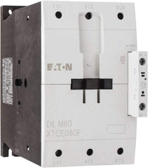 Eaton Cutler-Hammer - 3 Pole, 24 to 27 Coil VDC, 125 Amp, Nonreversible Open Enclosure IEC Contactor - 1 Phase hp: 15 at 200 V, 15 at 230 V, 7.5 at 115 V, 3 Phase hp: 25 at 200 V, 30 at 230 V, 60 at 460 V, 75 at 575 V, 80 Amp Inductive Load Rating Listed - Americas Industrial Supply