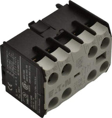 Eaton Cutler-Hammer - 6 to 9 Amp, Contactor Front Mount Auxiliary Contact - For Use with Miniature Contactor and XTRM Miniature Control Relay - Americas Industrial Supply