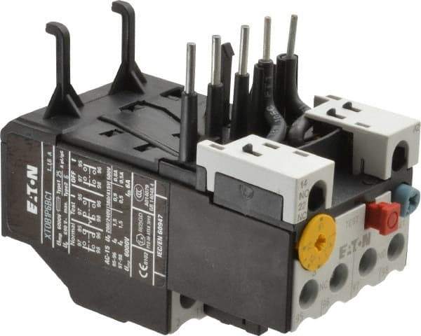 Eaton Cutler-Hammer - 1 to 1.6 Amp, 690 VAC, Thermal IEC Overload Relay - Trip Class 10, For Use with 7-15 A Contactors - Americas Industrial Supply