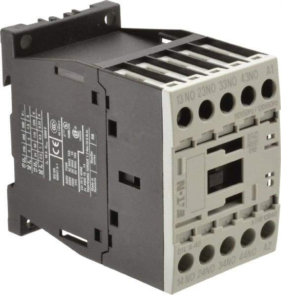 Eaton Cutler-Hammer - 4 Pole, 4NO, 110/120 VAC Control Relay - 10 Amps, 220 VAC to 500 VAC - Americas Industrial Supply