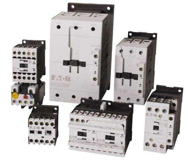 Eaton Cutler-Hammer - 3 Pole, 24 to 27 Coil VDC, 125 Amp, Nonreversible Open Enclosure IEC Contactor - 1 Phase hp: 15 at 200 V, 15 at 230 V, 7.5 at 115 V, 3 Phase hp: 100 at 575 V, 25 at 200 V, 40 at 230 V, 75 at 460 V, 95 Amp Inductive Load Rating Listed - Americas Industrial Supply