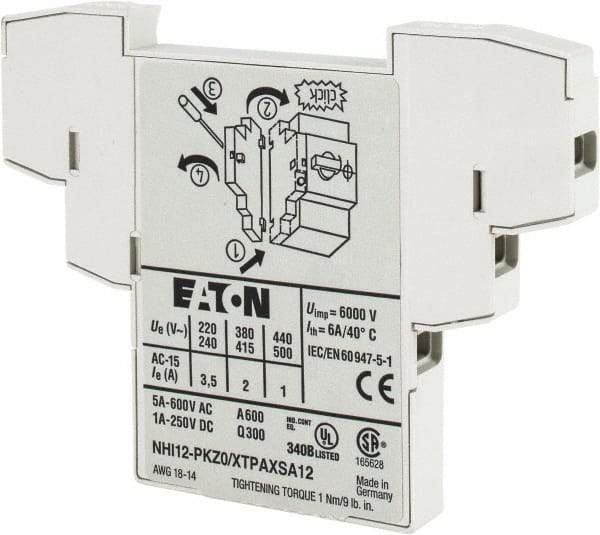 Eaton Cutler-Hammer - Starter Side Mount Auxiliary Contact - For Use with XTPAXFA, XTPAXSATR, XTPB, XTPM, XTPR, XTPT - Americas Industrial Supply