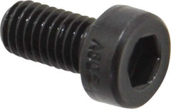 Holo-Krome - M5x0.80 Metric Coarse Hex Socket Drive, Low Socket Cap Screw - Grade 10.9 Alloy Steel, Black Oxide Finish, Fully Threaded, 10mm Length Under Head - Americas Industrial Supply