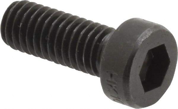 Holo-Krome - M6x1.00 Metric Coarse Hex Socket Drive, Low Socket Cap Screw - Grade 10.9 Alloy Steel, Black Oxide Finish, Fully Threaded, 16mm Length Under Head - Americas Industrial Supply