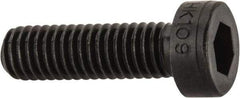 Holo-Krome - M6x1.00 Metric Coarse Hex Socket Drive, Low Socket Cap Screw - Grade 10.9 Alloy Steel, Black Oxide Finish, Fully Threaded, 20mm Length Under Head - Americas Industrial Supply