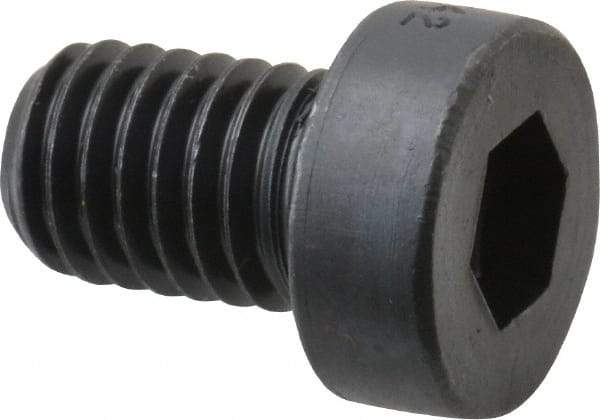Holo-Krome - M8x1.25 Metric Coarse Hex Socket Drive, Low Socket Cap Screw - Grade 10.9 Alloy Steel, Black Oxide Finish, Fully Threaded, 12mm Length Under Head - Americas Industrial Supply