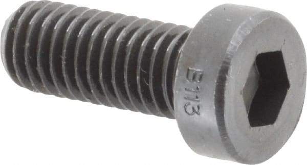 Holo-Krome - M8x1.25 Metric Coarse Hex Socket Drive, Low Socket Cap Screw - Grade 10.9 Alloy Steel, Black Oxide Finish, Fully Threaded, 20mm Length Under Head - Americas Industrial Supply
