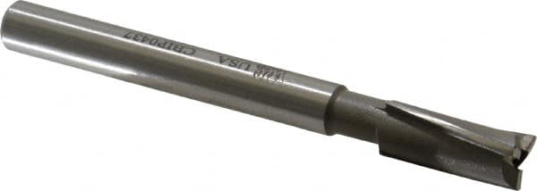 Made in USA - 7/16" Diam, 3/8" Shank, Diam, 3 Flutes, Straight Shank, Interchangeable Pilot Counterbore - Americas Industrial Supply