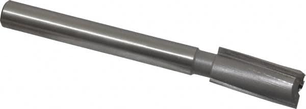 Made in USA - 23/32" Diam, 1/2" Shank, Diam, 3 Flutes, Straight Shank, Interchangeable Pilot Counterbore - Americas Industrial Supply