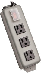 Tripp-Lite - 10 Outlets, 120 VAC15 Amps, 6' Cord, Power Outlet Strip - Keyhole, Tab Mount, 5-15 NEMA Configuration, 8-3/4" Strip - Americas Industrial Supply