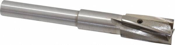 Value Collection - 25/32" Diam, 1/2" Shank, Diam, 4 Flutes, Straight Shank, Interchangeable Pilot Counterbore - Americas Industrial Supply