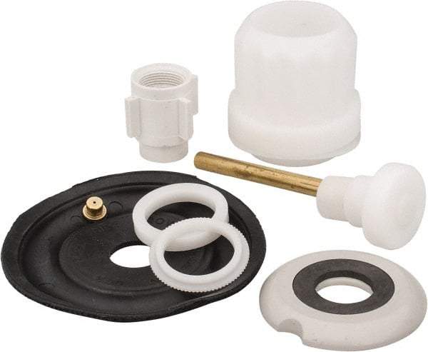 Made in USA - Urinal Flush Valve Repair Kit - For Use With Coyne and Delaney, Contain Relief Valve, Bushing, Auxiliary Valve Seal Retainer with Seal, Diaphragm, Guides, Main Seat, Friction Ring - Americas Industrial Supply