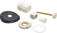 Made in USA - Toilet Flush Valve Repair Kit - For Use With Coyne and Delaney, Contain Relief Valve, Bushing, Auxiliary Valve Retainer with Seal, Diaphragm, Guides, Choke Ring, Main Seat, Friction Ring - Americas Industrial Supply