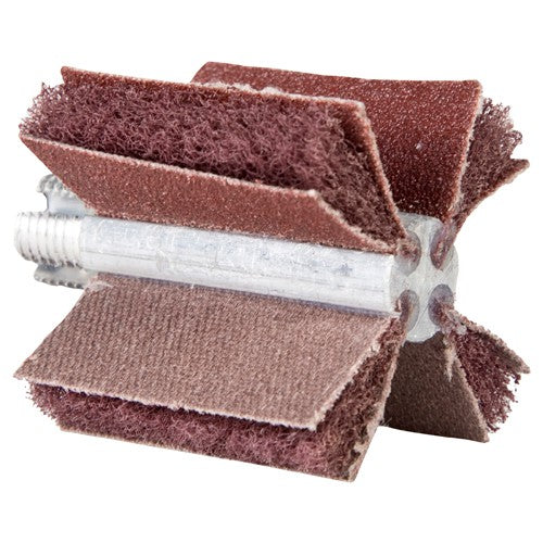 1 3/4″ × 1 1/2″ Interleaf Bore Polisher 80 Grit Very Fine Aluminum Oxide X Weight Cotton/Poly Backing Fits 1 - 1 1/2″ Inside Diameter - Americas Industrial Supply