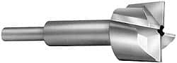 Made in USA - 27/32" Diam, 1/4" Shank, Diam, 4 Flutes, Straight Shank, Interchangeable Pilot Counterbore - Americas Industrial Supply