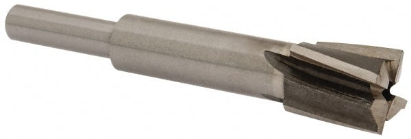 Value Collection - 17/32" Diam, 1/4" Shank, Diam, 4 Flutes, Straight Shank, Interchangeable Pilot Counterbore - Americas Industrial Supply