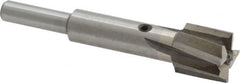 Value Collection - 9/16" Diam, 1/4" Shank, Diam, 4 Flutes, Straight Shank, Interchangeable Pilot Counterbore - Americas Industrial Supply