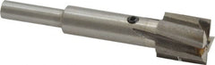 Value Collection - 19/32" Diam, 1/4" Shank, Diam, 4 Flutes, Straight Shank, Interchangeable Pilot Counterbore - Americas Industrial Supply