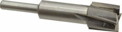 Value Collection - 23/32" Diam, 1/4" Shank, Diam, 4 Flutes, Straight Shank, Interchangeable Pilot Counterbore - Americas Industrial Supply