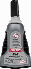 Loctite - 0.14 oz Bottle Clear Instant Adhesive - Series QuickTite, 5 to 30 sec Working Time, 24 hr Full Cure Time, Bonds to Metal & Plastic - Americas Industrial Supply