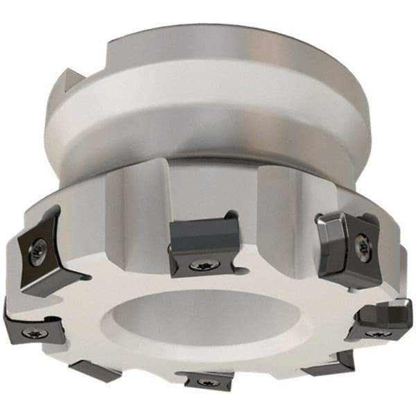 Iscar - 63mm Cut Diam, 22mm Arbor Hole, 3mm Max Depth of Cut, 86° Indexable Chamfer & Angle Face Mill - 8 Inserts, LN.. 1106 Insert, Right Hand Cut, 8 Flutes, Series TangMill - Americas Industrial Supply