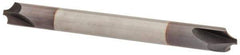 Value Collection - 0.06" Radius, 2 Flute, Solid Carbide, Double End, Corner Rounding End Mill - AlTiN Coating, 0.046" Tip Diam, 2" Overall Length, 3/16" Shank Diam - Americas Industrial Supply