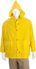 MCR Safety - Size 3XL, Yellow, Rain Jacket - No Pockets - Americas Industrial Supply