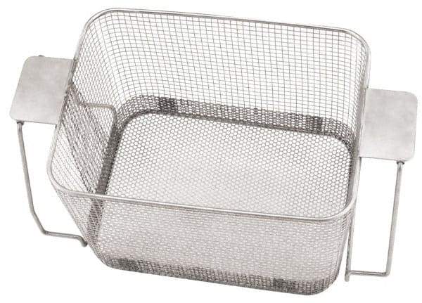 CREST ULTRASONIC - Stainless Steel Parts Washer Basket - 7" High x 273.05mm Wide x 482.6mm Long, Use with Ultrasonic Cleaners - Americas Industrial Supply