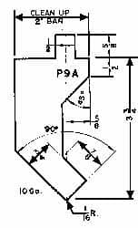 Made in USA - 20 Ft. Punch Length, Press Brake Punch - 0.187 Inch Gauge Capacity - Americas Industrial Supply