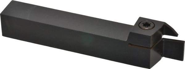 Kennametal - External Thread, 0.55" Max Depth of Cut, 3mm Min Groove Width, 127mm OAL, Right Hand Indexable Grooving Cutoff Toolholder - 19.05mm Shank Height x 19.05mm Shank Width, A4..03.. Insert Style, A4SM Toolholder Style, Series A4 - Americas Industrial Supply