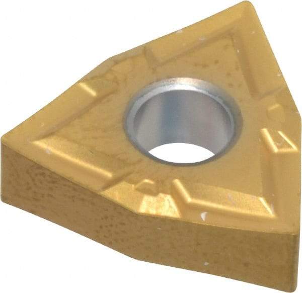 Seco - WNMP431 MF1 Grade CP200 Carbide Turning Insert - TiAlN/TiN Finish, 80° Trigon, 1/2" Inscr Circle, 3/16" Thick, 1/64" Corner Radius - Americas Industrial Supply