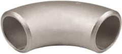 Merit Brass - 3/4" Grade 304L Stainless Steel Pipe 90° Long Radius Elbow - Butt Weld x Butt Weld End Connections - Americas Industrial Supply