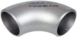 Merit Brass - 2" Grade 304L Stainless Steel Pipe 90° Long Radius Elbow - Butt Weld x Butt Weld End Connections - Americas Industrial Supply