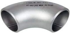 Merit Brass - 2" Grade 304L Stainless Steel Pipe 90° Long Radius Elbow - Butt Weld x Butt Weld End Connections - Americas Industrial Supply