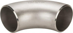 Merit Brass - 5" Grade 304L Stainless Steel Pipe 90° Long Radius Elbow - Butt Weld x Butt Weld End Connections - Americas Industrial Supply