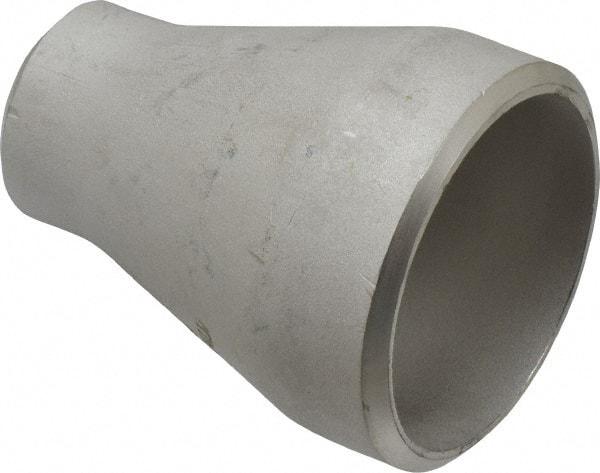 Merit Brass - 2 x 1" Grade 304L Stainless Steel Pipe Concentric Reducer - Butt Weld x Butt Weld End Connections - Americas Industrial Supply