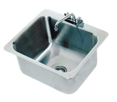 Advance Tabco - 20" Long x 16" Wide Inside, 1 Compartment, Stainless Steel Stainless Steel Drop In Sink - 20 Gauge, 23" Long x 20-1/2" Wide Outside, 12" Deep - Americas Industrial Supply