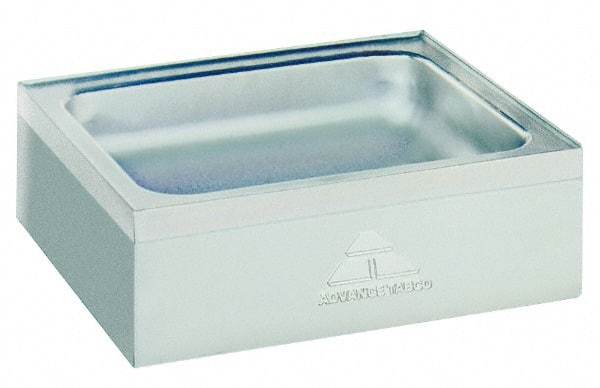 Eagle MHC - 16" Long x 19" Wide Inside, 1 Compartment, Grade 304 Stainless Steel Stainless Steel Mop Sink-Floor Mounted - 18 Gauge, 24-5/8" Long x 21-1/2" Wide x 12-1/2" High Outside, 8" Deep - Americas Industrial Supply