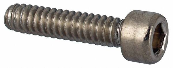 Value Collection - #4-40 UNC Hex Socket Drive, Socket Cap Screw - Grade 316 Stainless Steel, 1/2" Length Under Head - Americas Industrial Supply