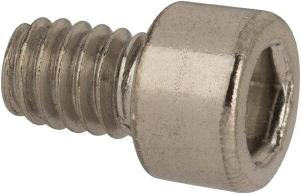 Value Collection - #8-32 UNC Hex Socket Drive, Socket Cap Screw - Grade 316 Stainless Steel, 1/4" Length Under Head - Americas Industrial Supply