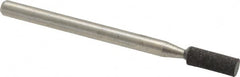 Cratex - 1/8" Max Diam x 3/8" Thick, Shape Code W145, Rubberized Point - Medium Grade, Aluminum Oxide - Americas Industrial Supply