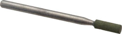 Cratex - 1/8" Max Diam x 3/8" Thick, Shape Code W145, Rubberized Point - Fine Grade, Aluminum Oxide - Americas Industrial Supply