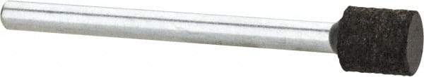Cratex - 1/4" Max Diam x 1/4" Thick, Shape Code W160, Rubberized Point - Medium Grade, Aluminum Oxide, Mounted - Americas Industrial Supply