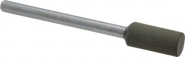 Cratex - 1/4" Max Diam x 1/2" Thick, Shape Code W163, Rubberized Point - Fine Grade, Aluminum Oxide, Mounted - Americas Industrial Supply
