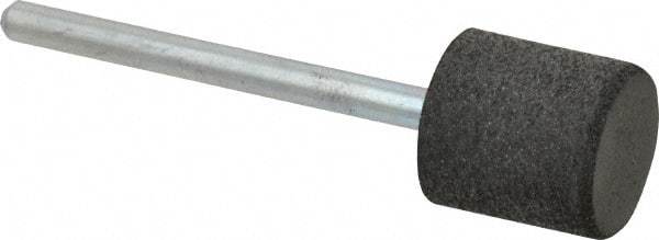 Cratex - 1/2" Max Diam x 1/2" Thick, Shape Code W185, Rubberized Point - Medium Grade, Aluminum Oxide, Mounted - Americas Industrial Supply